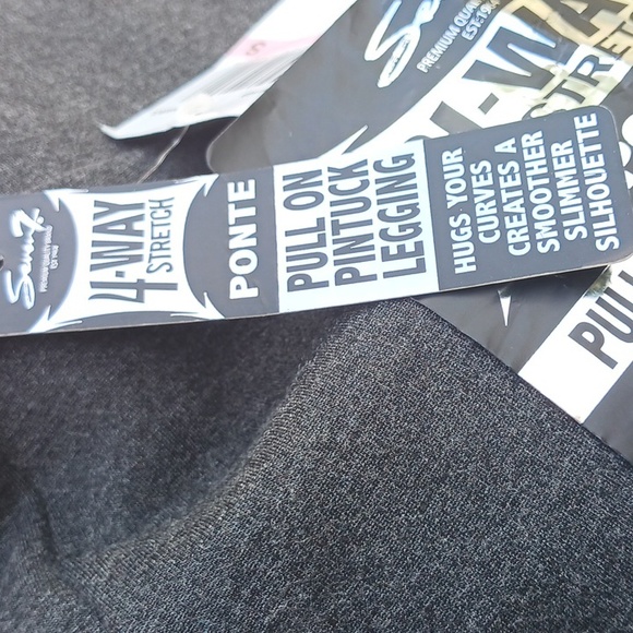 Seven7 new 4-way stretch pull-on pintuck leggings - Picture 6 of 8